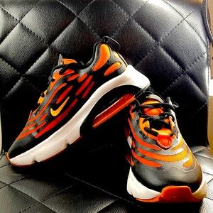 Nike Air Max Exosense Shoe: Orange/Black/White